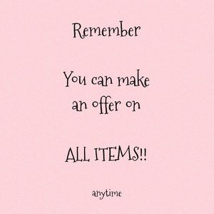 MAKE AN OFFER ANYTIME